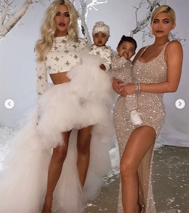 Khloe Kardashian, True Thompson, Kylie Jenner, Stormi Webster