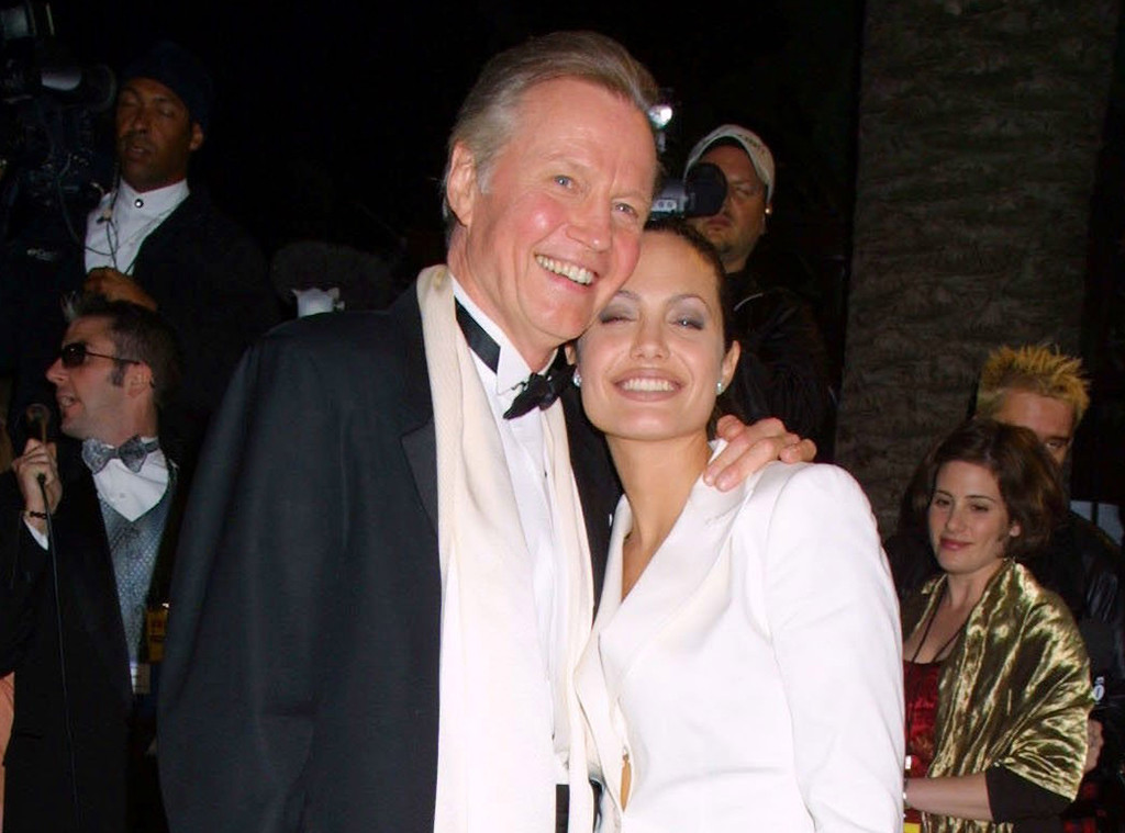 Jon Voight, Angelina Jolie, 2001 Oscars, Vanity Fair Party