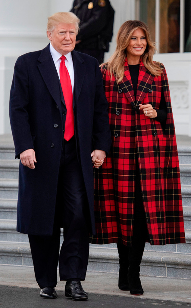 Promising Plaid from Melania Trump's Best Looks | E! News