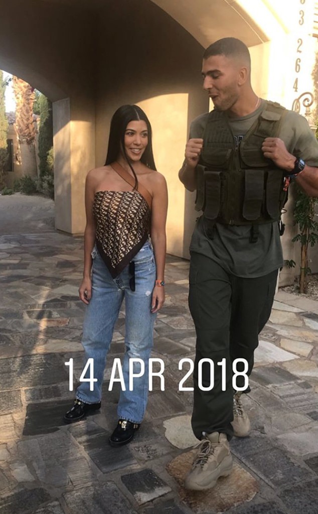 Younes Bendjima, Kourtney Kardashian, Throwback, Instagram