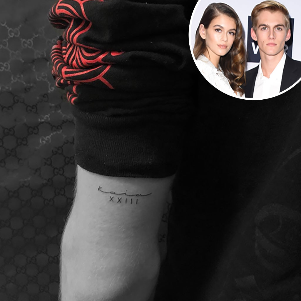 Presley Gerber Gets Tattoo Of Sister Kaia Gerber S Name E Online Presley Gerber Gets Tattoo Of Sister Kaia Gerber S Name E Online
