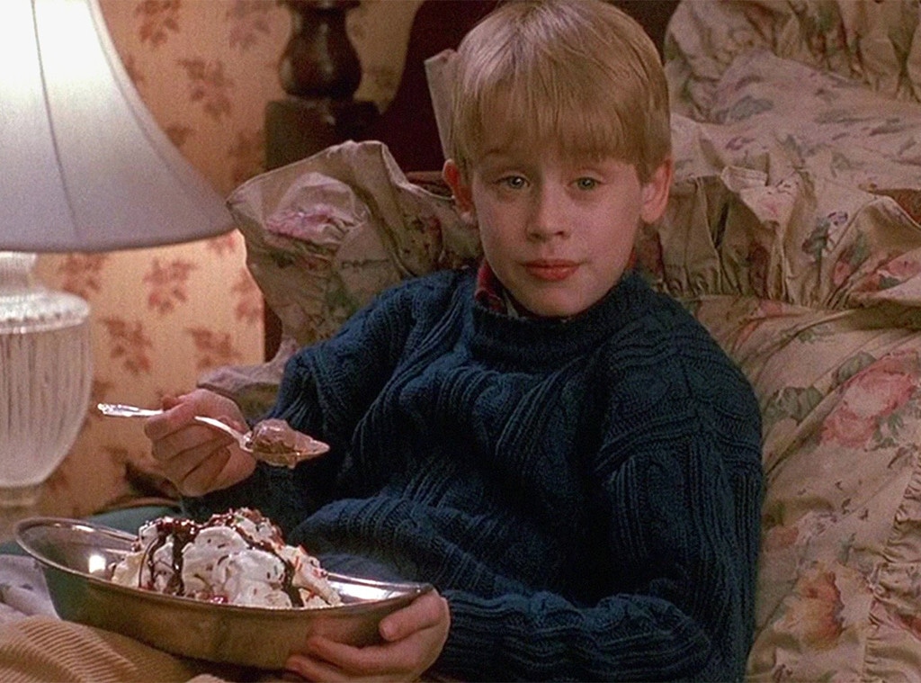 Home Alone, Kevin eating ice cream
