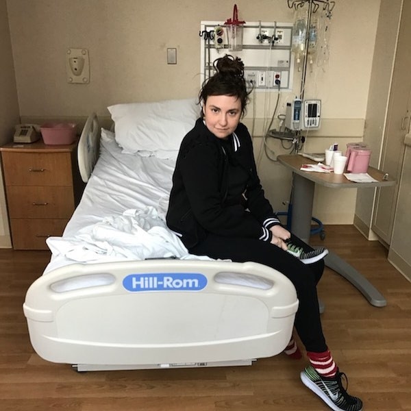 Lena Dunham, Hospital