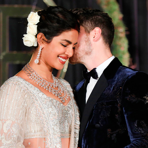 See Priyanka Chopra's 75-Foot Veil as She Walks Down the Aisle to Marry Nick  Jonas