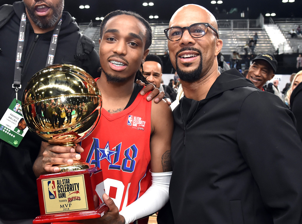 Watch Quavo score a layup on Justin Bieber in Celebrity Game