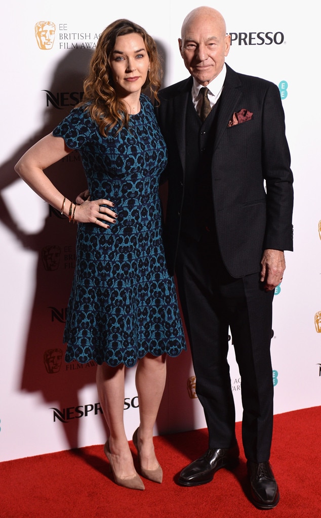 Sunny Ozell and Sir Patrick Stewart from The 2018 BAFTA Nominees Party ...