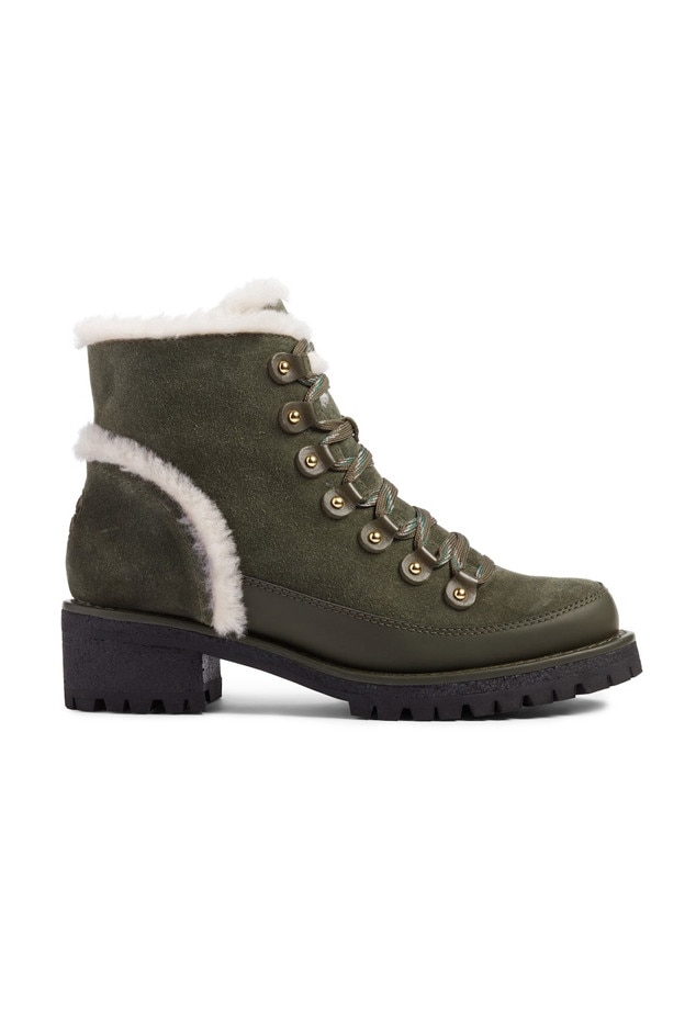 tory burch cooper genuine shearling boot