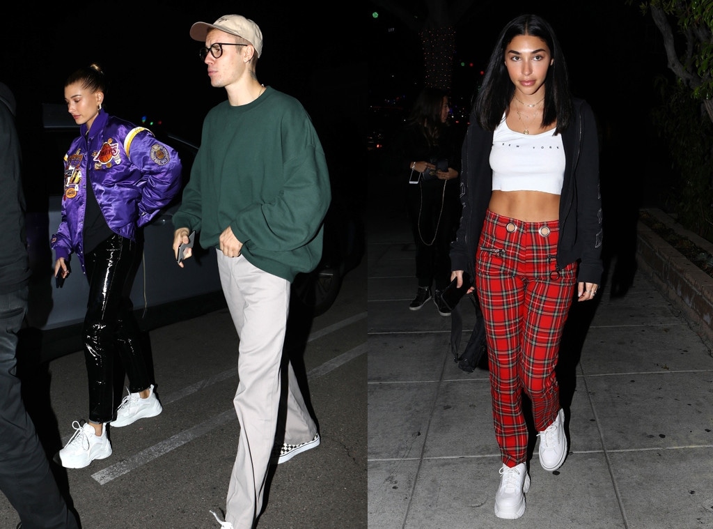 Justin Bieber, Hailey Baldwin, Chantal Jeffries