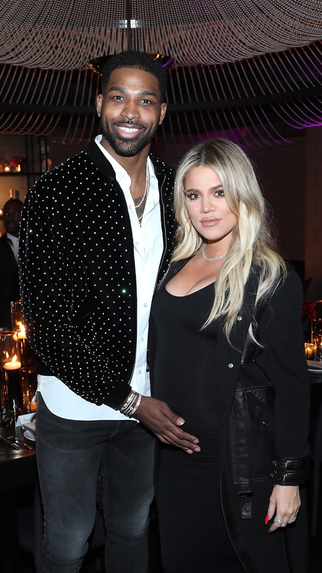 Khloe Kardashian, Tristan Thompson, Pregnant, Baby Bump, 2018 NBA All-Star Weekend Party