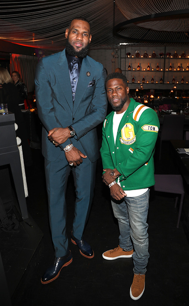 Kevin Hart, LeBron James, 2018 NBA All-Star Weekend Party