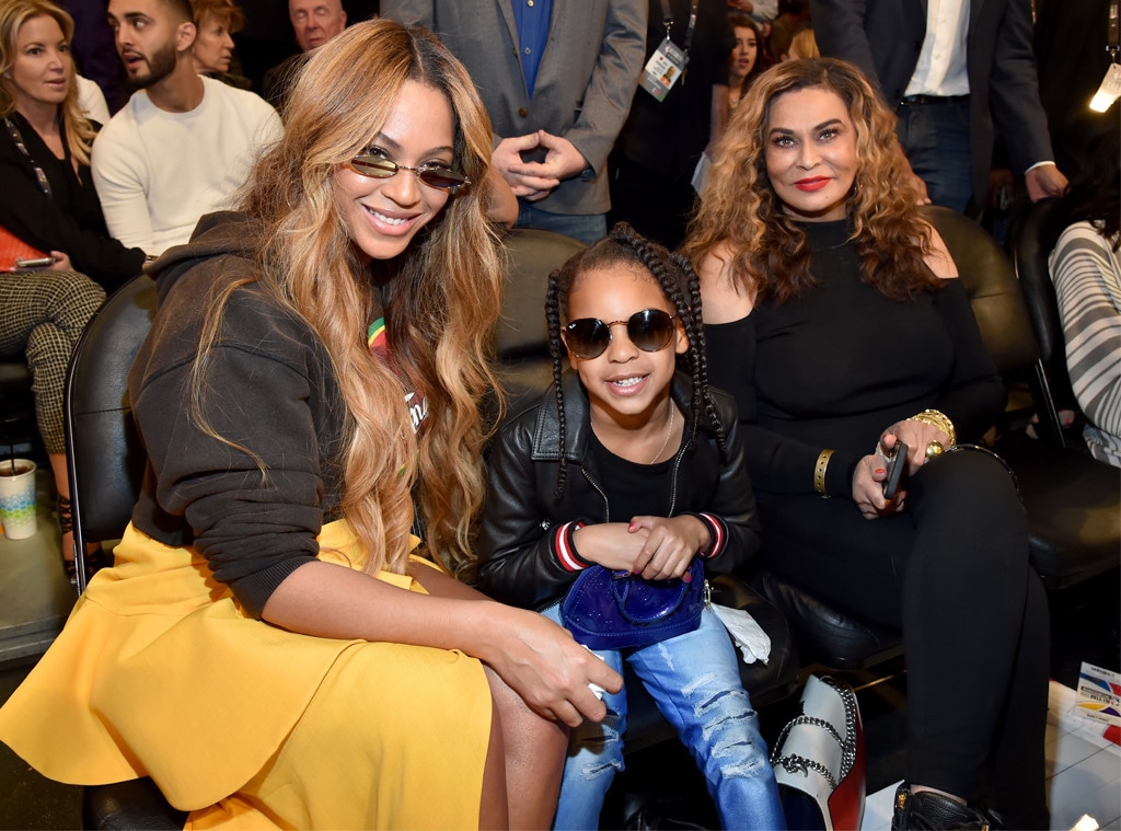 Beyonce, Blue Ivy Carter, Tina Knowles, NBA All-Star Game 2018