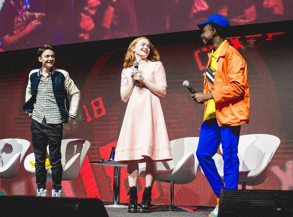 Caleb Mclaughin, Noah Schapp, Sadie Sink, Stranger Things, CCXP 2018