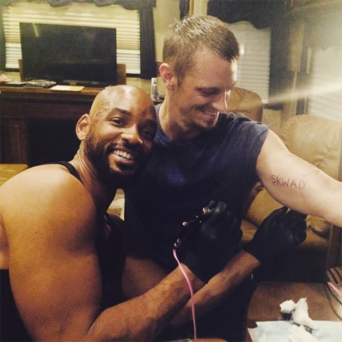 Joel Kinnaman Regrets Letting Will Smith Give Him A Tattoo E Online