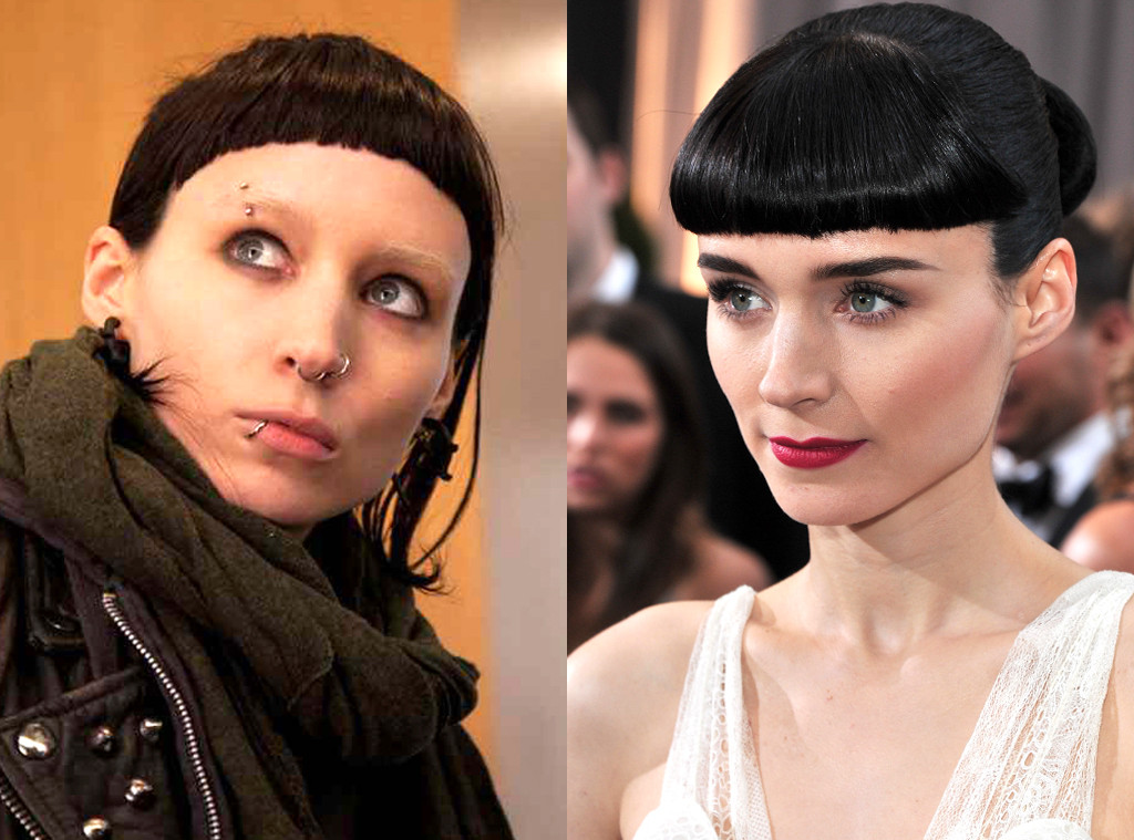 Rooney Mara, Girl with the Dragon Tattoo, Oscar Transformations