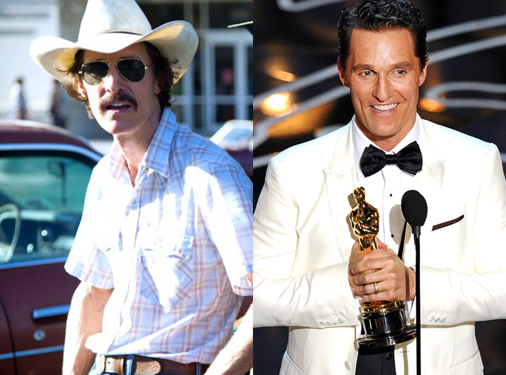 Matthew McConaughey, Dallas Buyers Club, Oscar Transformations