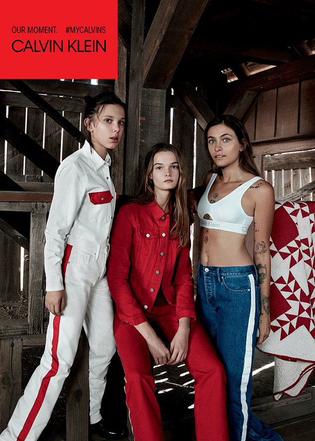Photos from Millie Bobby Brown and Paris Jackson Star in Spring 2018 Calvin  Klein Jeans Campaign