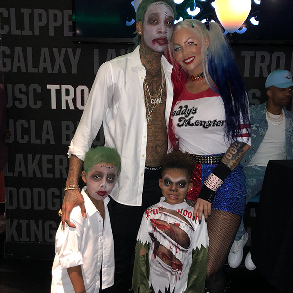 Amber Rose and Wiz Khalifa Dress Up as Suicide Squad Duo for Son's 5th ...