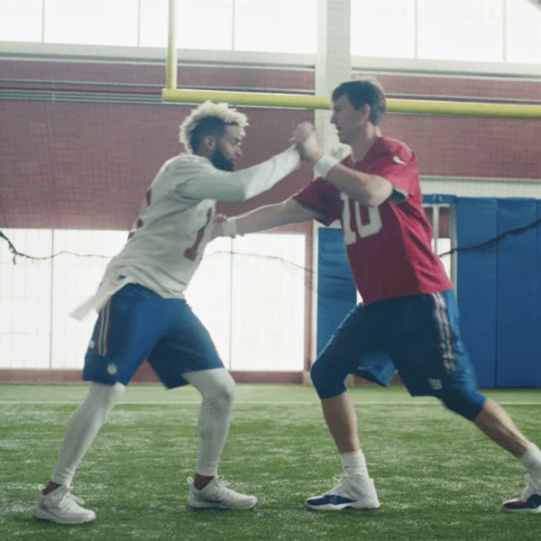 See Eli Manning Dance With Odell Beckham Jr. in This Super Bowl Ad