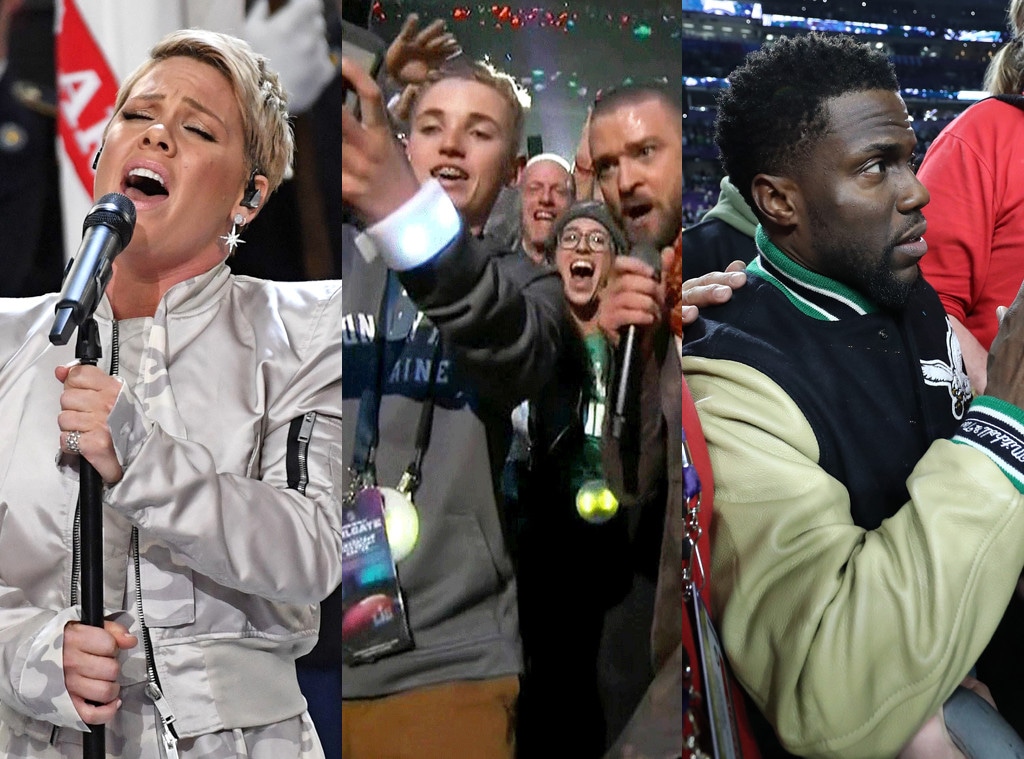 Pink, Justin Timberlake, Kevin Hart, Super Bowl