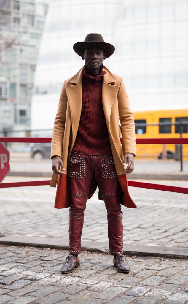 Salomon DuBois Thiombiano from Best Celeb Street Style From NYFW Winter ...