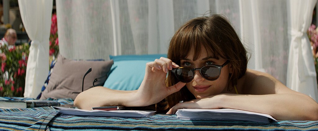 Checking Out Her Hubby From Fifty Shades Freed Movie Pics E News