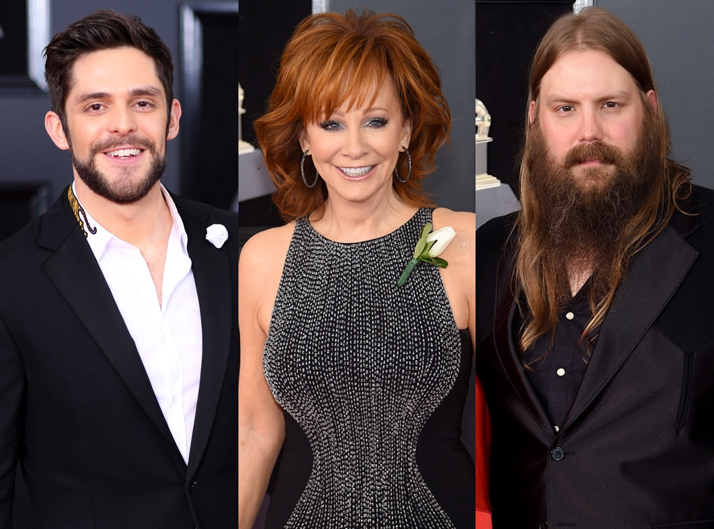 Thomas Rhett, Reba McEntire, Chris Stapleton