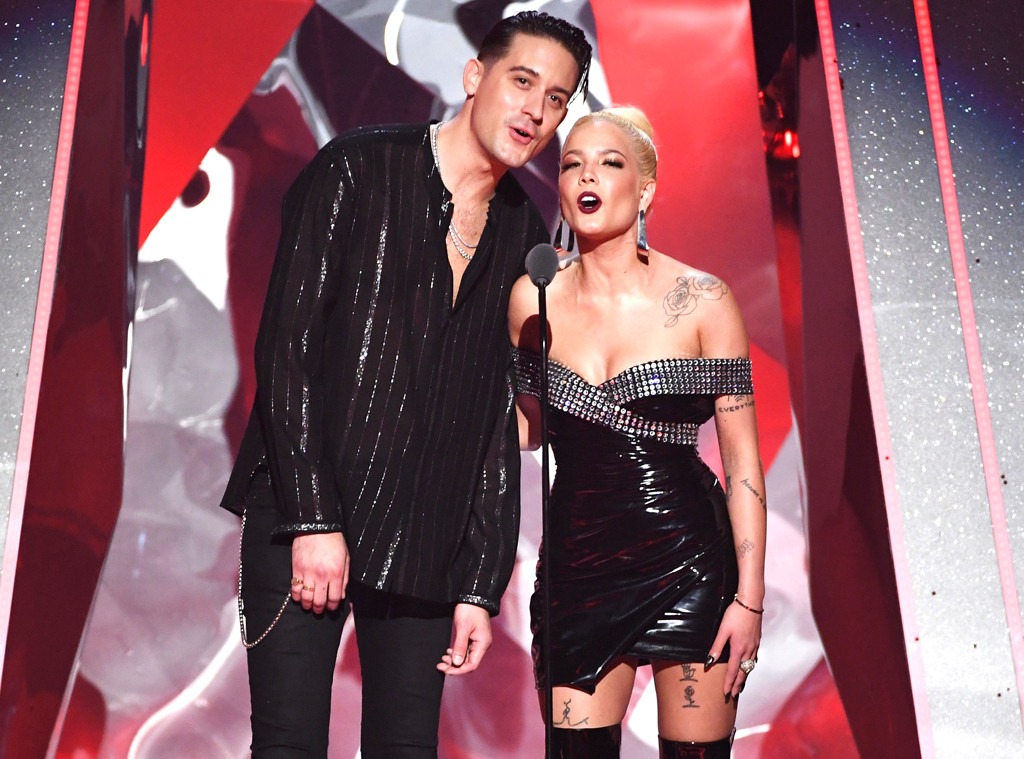   G-Eazy, Halsey, 2018 iHeartRadio Music Awards, Show "data-width =" 1024 " data-height = "759 