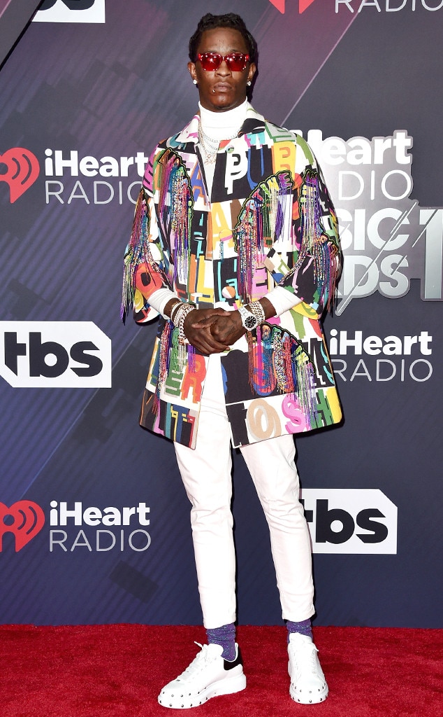 Young Thug from Fashionable Men on the iHeart Radio Awards 2018 Red