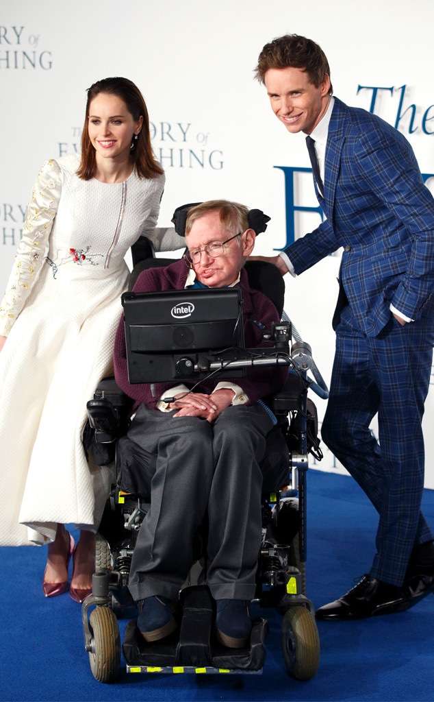 Felicity Jones, Stephen Hawking, Eddie Redmayne