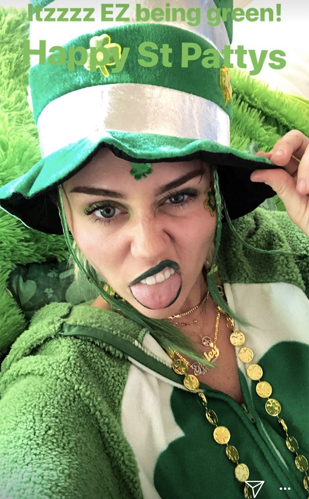Miley Cyrus, St Patrick's Day 2018
