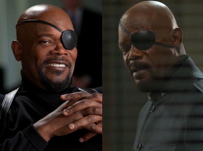 Samuel L. Jackson, Nick Fury, Avengers Then and Now