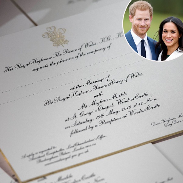 Convite de casamento do Príncipe Harry e Meghan Markle é ...