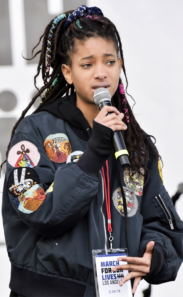 Willow Smith from March for Our Lives 2018 Star Sightings E! News Willow Smith from March for Our Lives 2018 Star Sightings E! News