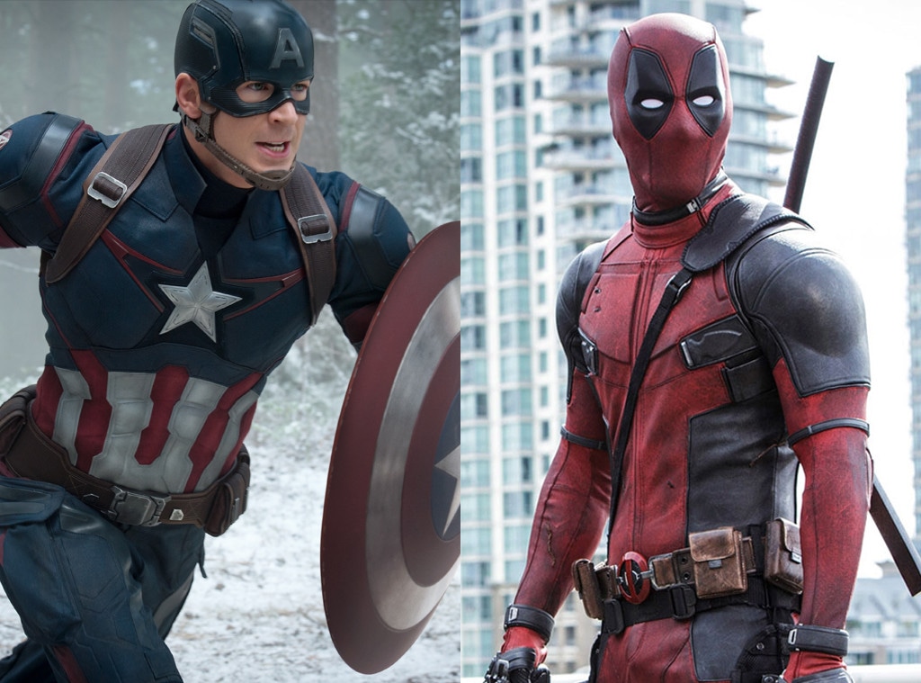 Captain America, Chris Evans, Deadpool, Ryan Reynolds