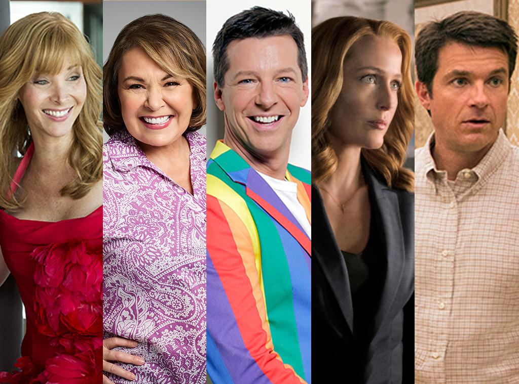 TV Revivals split, Lisa Kudrow, Roseanne Barr, Sean Hayes, Gillian Anderson, Jason Bateman