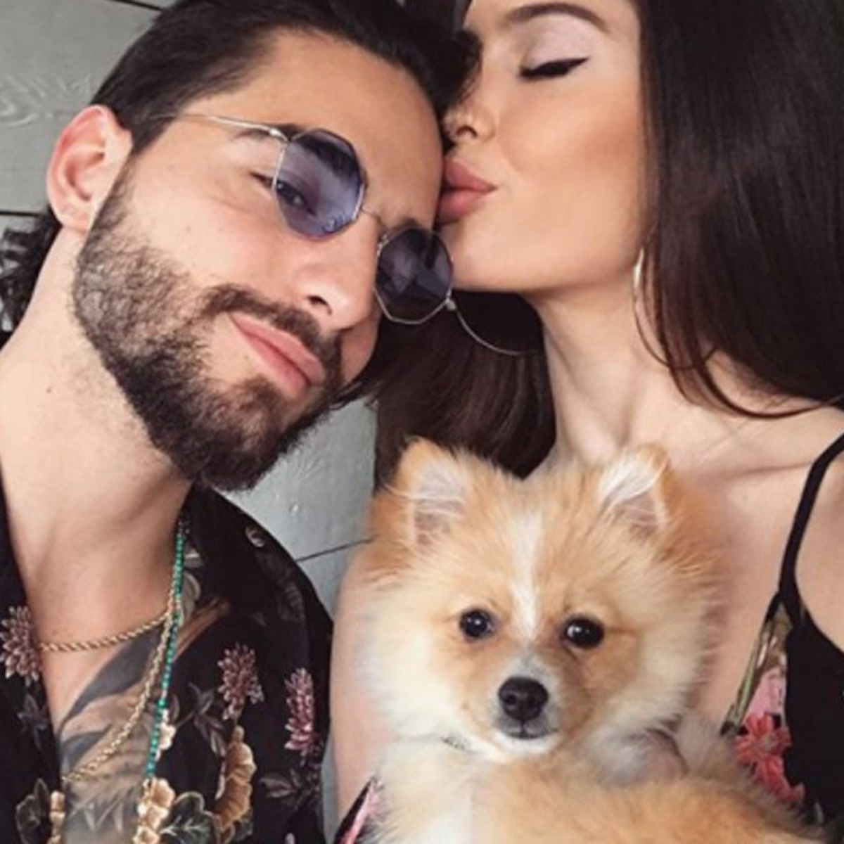Maluma & Natalia Barulich's Matching Bracelets With a Special Meaning - E!  Online