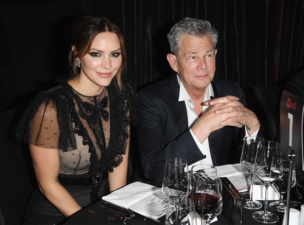 Katharine McPhee, David Foster, 2018 Oscar Elton John Party