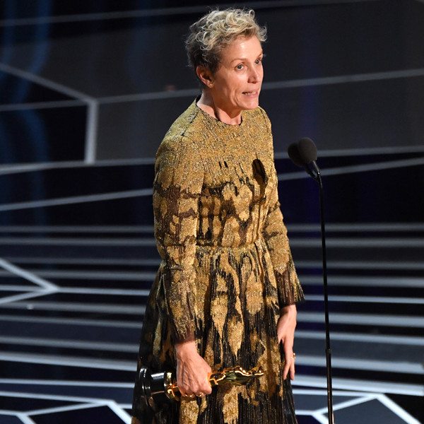 Actress in a Leading Role, Frances McDormand, 2018 Oscars, Winners, 2018