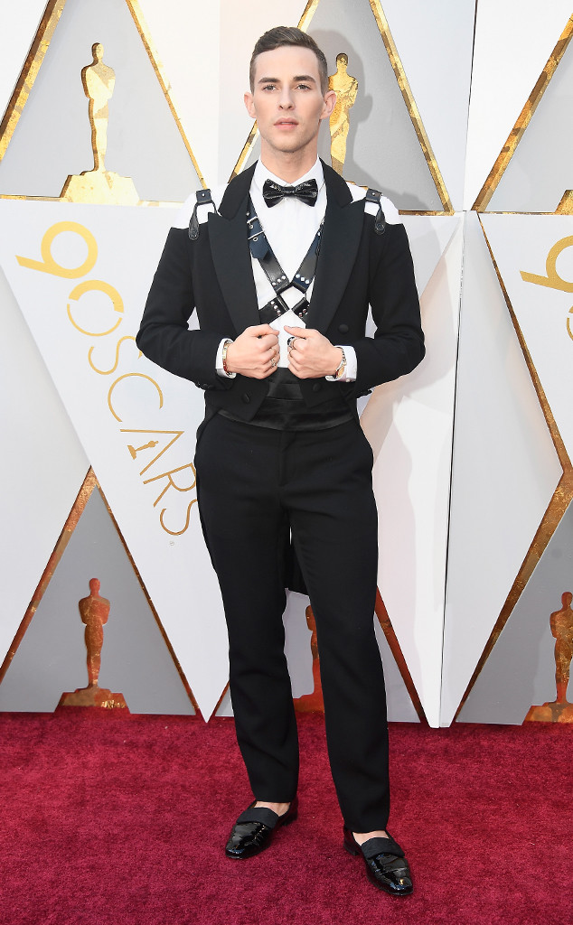 634px x 1024px - Adam Rippon Walks Oscars 2018 Red Carpet in Bondage-Themed Outfit - E!  Online - CA