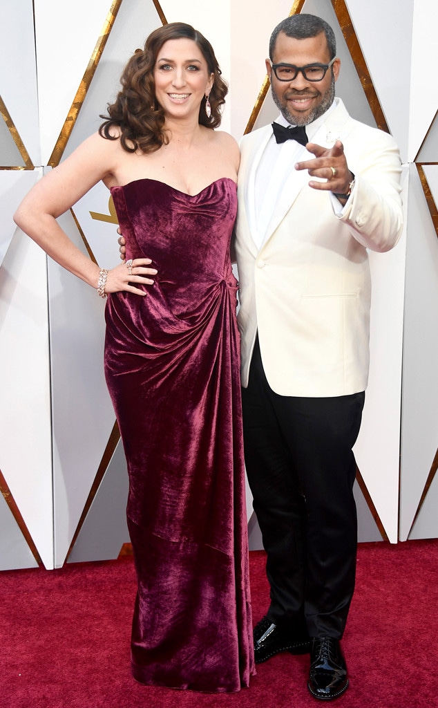 Chelsea Peretti, Jordan Peele, 2018 Oscars, Couples