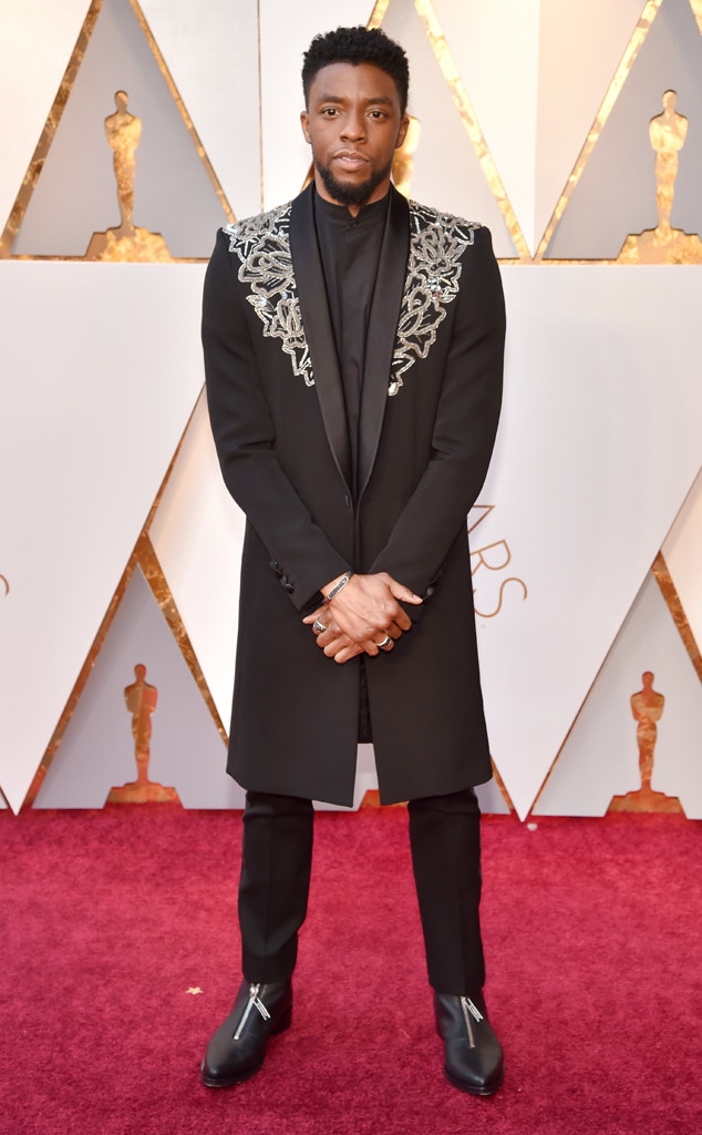 Chadwick Boseman, 2018 Oscars, Red Carpet Fashions