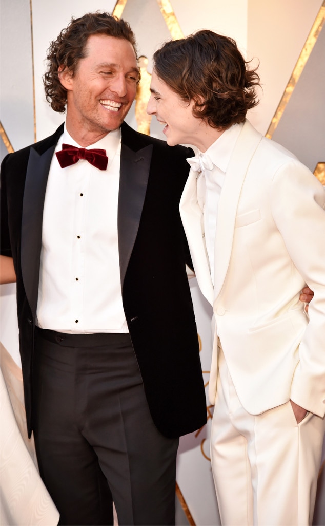 Matthew McConaughey, Timothee Chalamet, 2018 Oscars