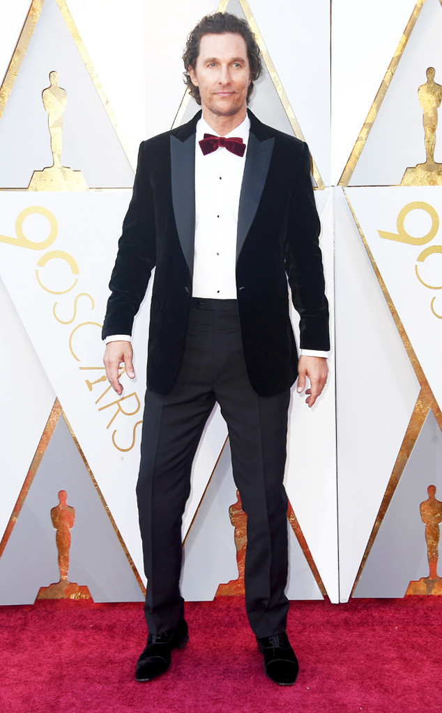Matthew McConaughey from 2018 Oscars Red Carpet Fashion E! News