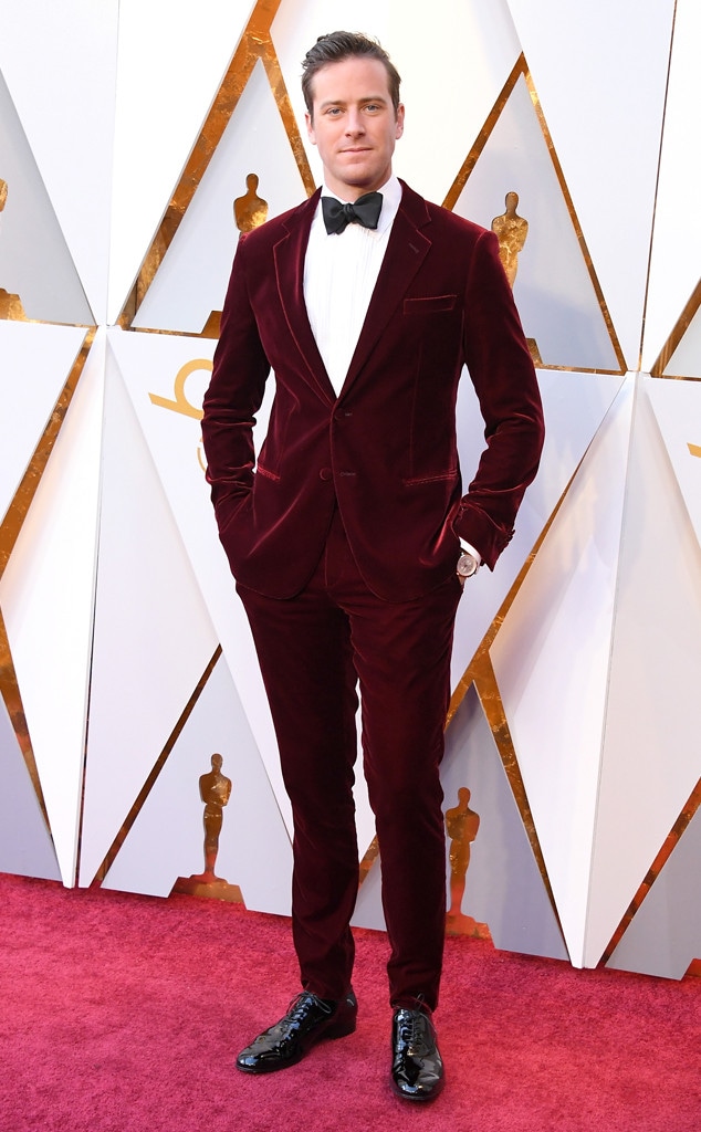 Armie Hammer, 2018 Oscars, Red Carpet Fashions