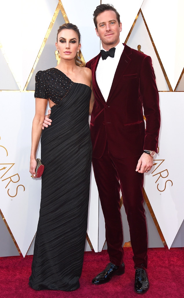 Elizabeth Chambers, Armie Hammer, 2018 Oscars, Couples