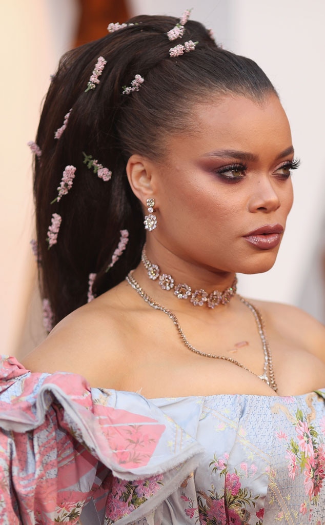 Andra Day from Oscars 2018 Best Beauty From the Red Carpet E! News