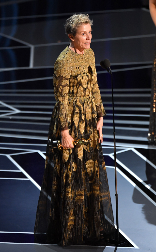 Actress in a Leading Role, Frances McDormand, 2018 Oscars, Winners, 2018