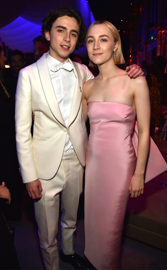 Timothée Chalamet & Saoirse Ronan from Oscars 2018: Party Pics | E! News