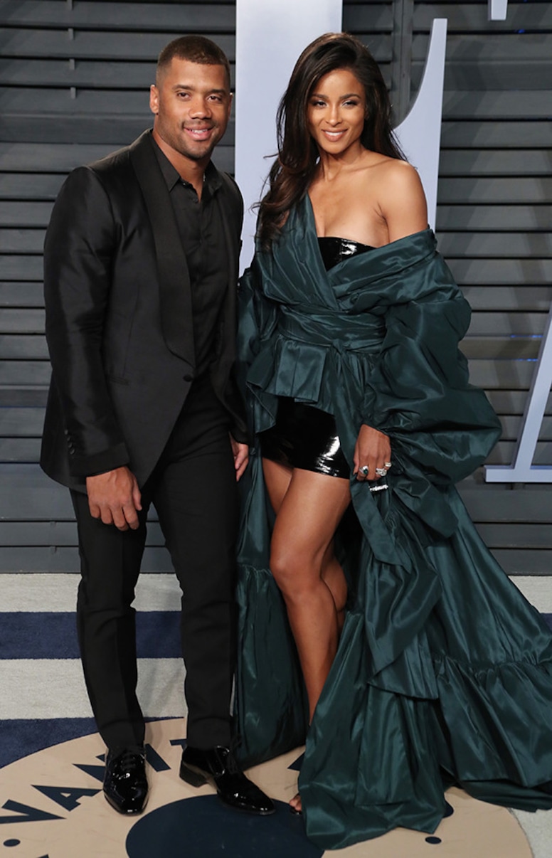 Russell Wilson, Ciara, Vanity Fair Oscar Party 2018