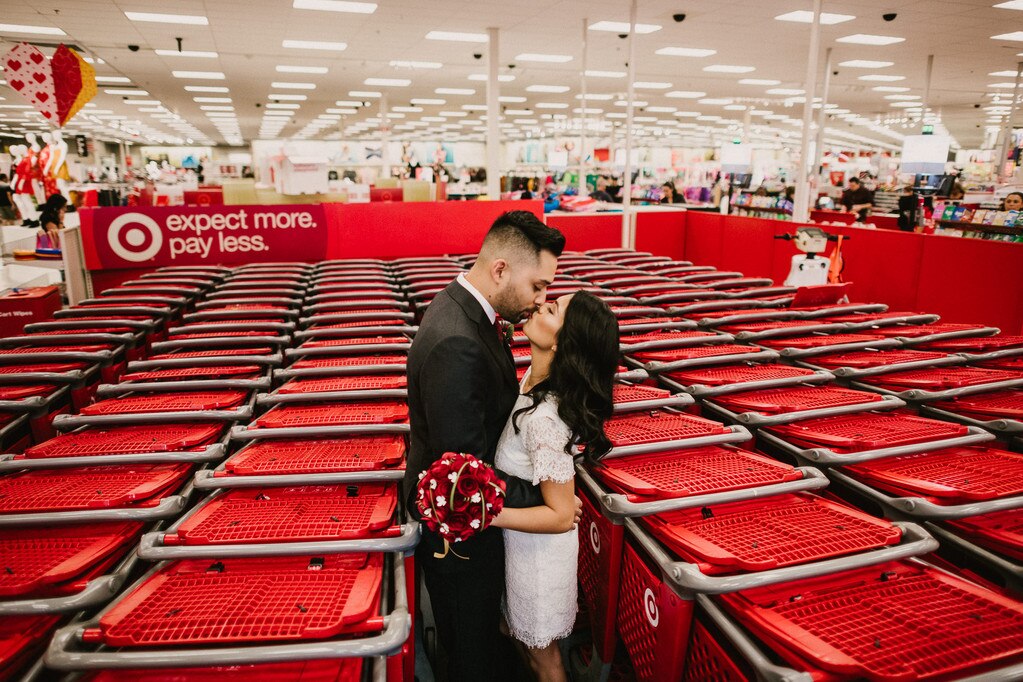 This Couple Took Their Wedding Photos at Target and Yes, They're
